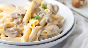 mantarlı kremalı makarna
