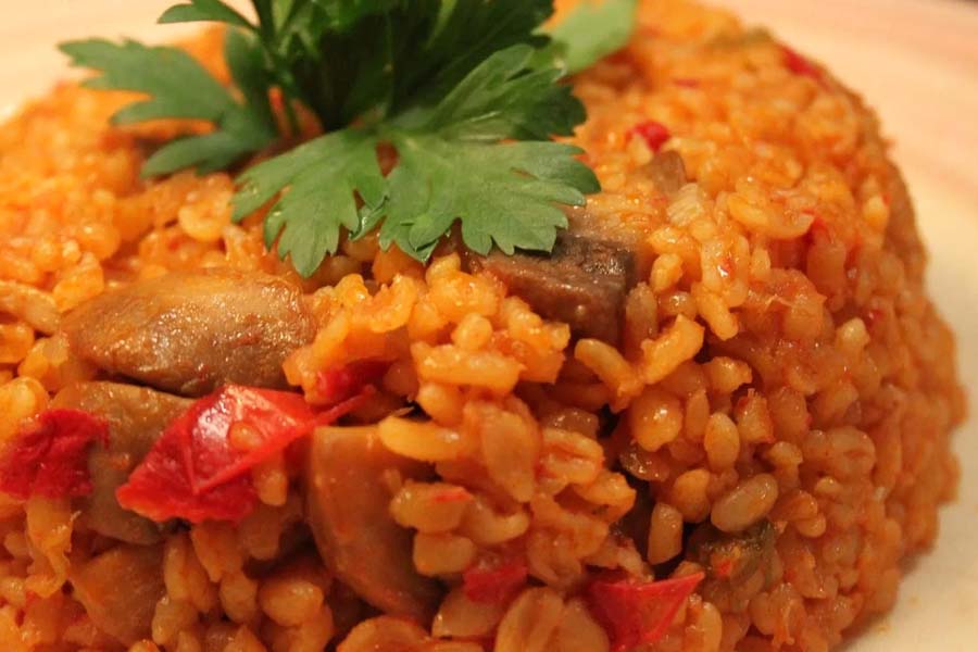Mantarlı-bulgur-pilavıı