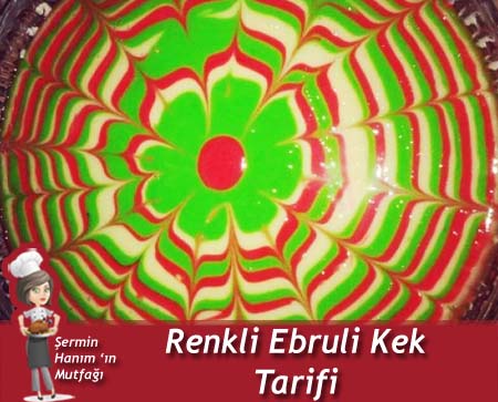 Renkli Ebruli Kek