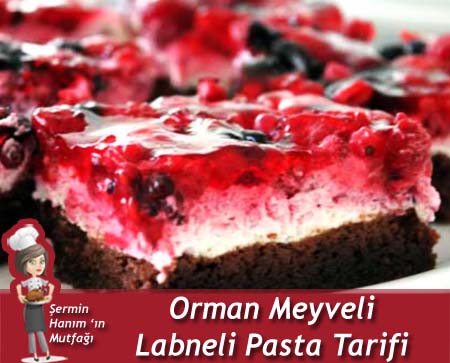 Orman Meyveli Labneli Pasta