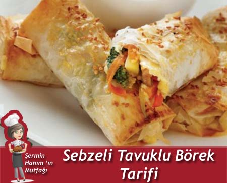 Sebzeli Tavuklu Börek