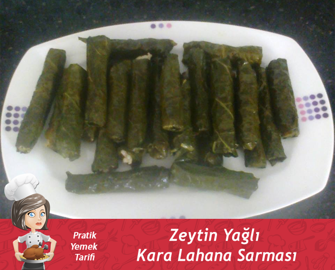 Zeytin yağlı kara lahana sarması