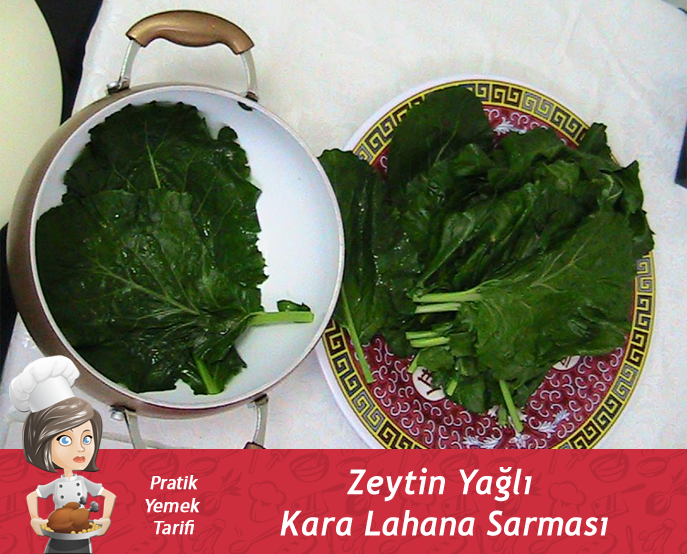 Zeytin yağlı kara lahana sarması1