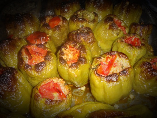 Fırında Dolma Biberi