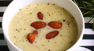 Bademli Kremalı Kuşkonmaz Çorbası