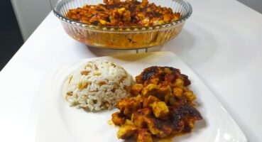 Fırında Körili Kaşarlı Tavuk Sote