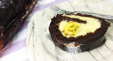 Ganajlı Muzlu Rulo Pasta