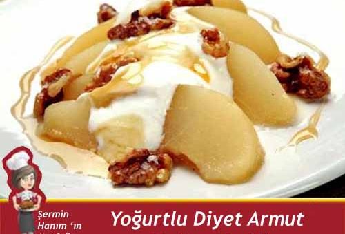 Yoğurt Soslu Armut Diyet Tatlısı Tarifi