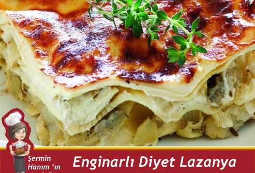 Enginarlı ve Limon Başemelli Diyet Lazanya Tarifi