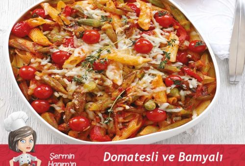 Domatesli ve Bamyalı Makarna Tarifi