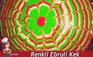 Renkli Ebruli Kek