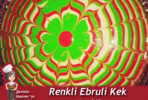 Renkli Ebruli Kek