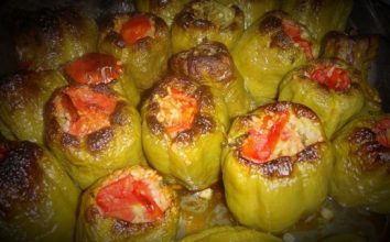 Fırında Dolma Biberi