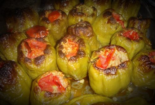 Fırında Dolma Biberi