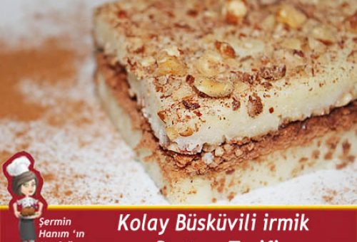 Bisküvili İrmik Pastası Tarifi.