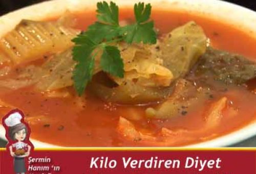 Kilo Verdiren Diyet Lahana Çorbası Tarifi