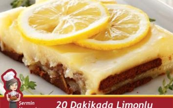 20 Dakikada Limonlu Bisküvili Pasta Tarifi