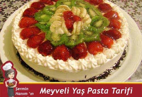 Meyveli Yaş Pasta Tarifi