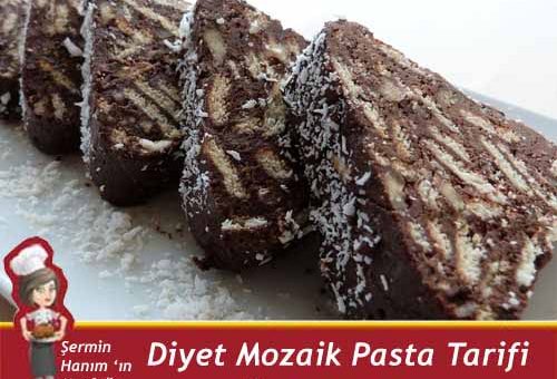 Diyet Mozaik Pasta Tarifi.