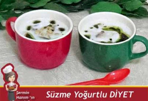 Süzme Yoğurtlu Diyet Muhallebi Tarifi