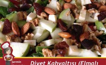 Diyet Kahvaltısı ( Elmalı Salata) Tarifi.