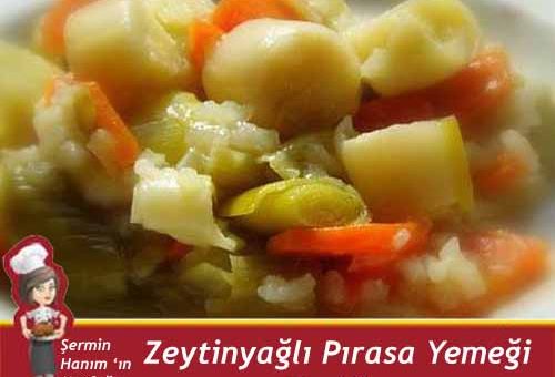 Zeytinyağlı Pırasa Yemeği Tarifi